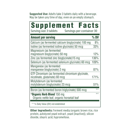 BALANCED MINERALS 90 TABLETS