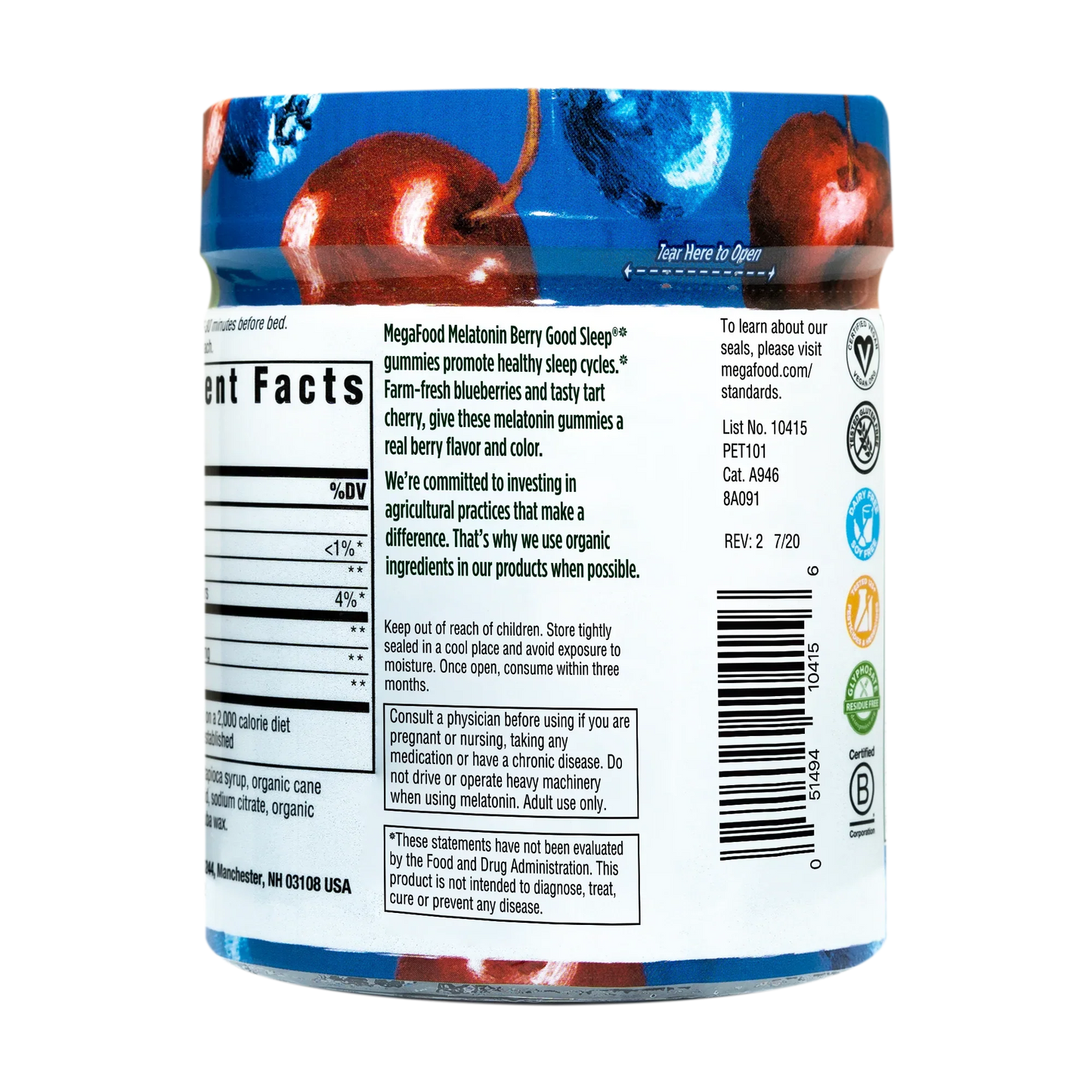 Melatonin Berry Good Sleep Gummies